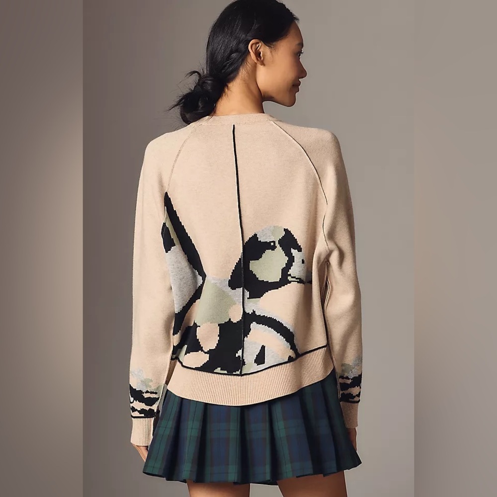 NWT Size S - Pilcro The Oaklyn Cozy Knit Duck Sweatshirt/Sweater (NWT US$128)